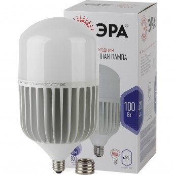 Лампа светодиодная ЭРА STD LED POWER T160-100W-6500-E27/E40 Е27 / Е40 100Вт колокол холодный дневной свет