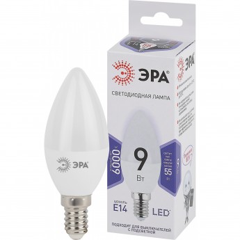 Лампа светодиодная ЭРА B35-9W-860-E14 свеча 720лм Б0031403 Лампа светодиодная ЭРА B35-9W-860-E14 свеча 720лм Б0031403