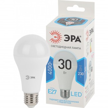 Лампа светодиодная ЭРА LED A65-30W-840-E27 30Вт A65 грушевидная 4000К нейтр. бел. E27 Б0048016