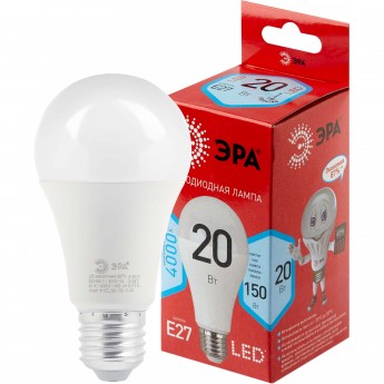 Лампа светодиодная ЭРА RED LINE LED A65-20W-840-E27 R 20Вт A65 груша 4000К нейтр. бел. E27