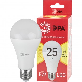 Лампа светодиодная ЭРА RED LINE LED A65-25W-827-E27 R 25Вт A65 груша 2700К тепл. бел. E27 Б0048009