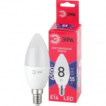 Лампа светодиодная ЭРА RED LINE LED B35-8W-865-E14 R 8Вт B35 свеча 6500К нейтр. бел. E14 Б0045341 Лампа светодиодная ЭРА RED LINE LED B35-8W-865-E14 R 8Вт B35 свеча 6500К нейтр. бел. E14 Б0045341