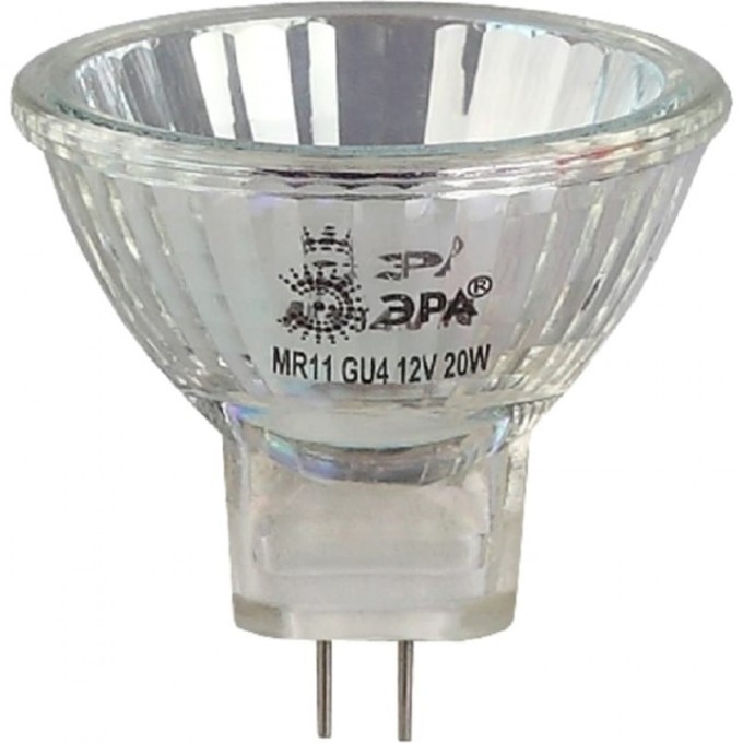 Лампочка галогенная ЭРА GU4-MR11-20W-12V-30CL GU4 20Вт софит теплый белый свет C0027361