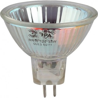 Лампочка галогенная ЭРА GU5.3-MR16-35W-12V-CL GU5.3 35 Вт софит теплый белый свет