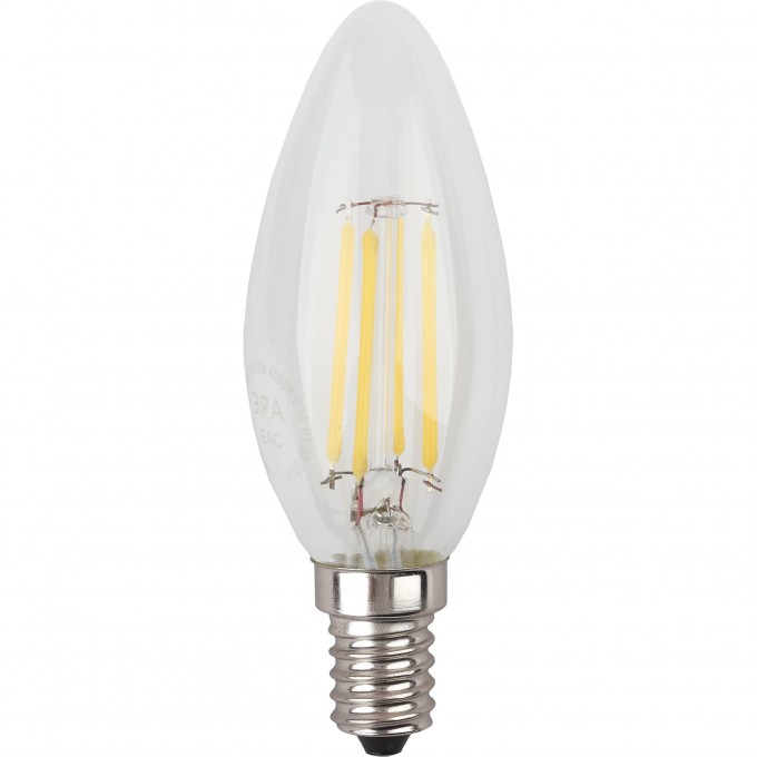 Лампочка светодиодная ЭРА F-LED B35-11W-827-E14 Е14 / Е14 11Вт филамент свеча теплый белый свет B0046985