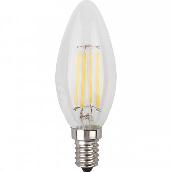 Лампочка светодиодная ЭРА F-LED B35-11W-840-E14 Е14 / Е14 11Вт филамент свеча нейтральный белый свет Лампочка светодиодная ЭРА F-LED B35-11W-840-E14 Е14 / Е14 11Вт филамент свеча нейтральный белый свет