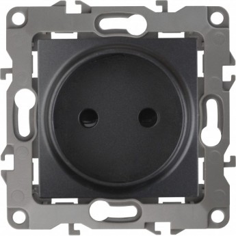Розетка ЭРА 12-2105-05 2P 16A-250В IP20 ЭРА 12 антрацит Розетка ЭРА 12-2105-05 2P 16A-250В IP20 ЭРА 12 антрацит