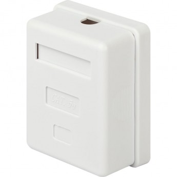 Розетка компьютерная ЭРА RJ-45, категория 5e, неэкранированная, 1-порт